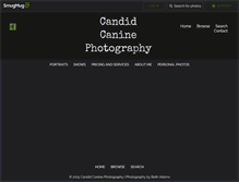 Tablet Screenshot of candidcaninephoto.com